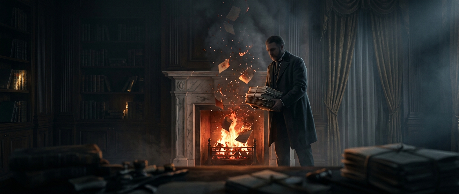 Честер А. Артур систематически сжигал свои документы
