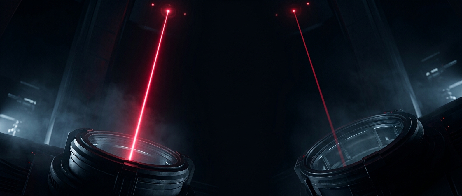 Why you can't see a laser beam in empty space