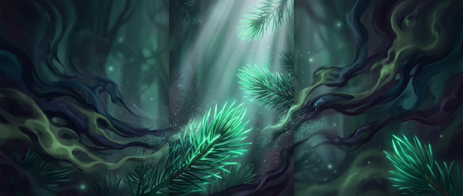 Astrological tradition says pine can cleanse spaces of accumulated bad energy