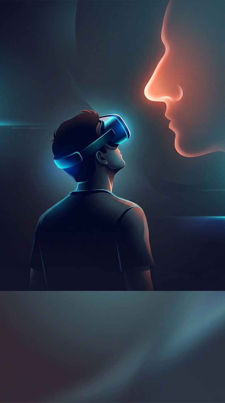 Why do virtual reality developers intentionally add a fake 'nose' into the corner of your field of vision?