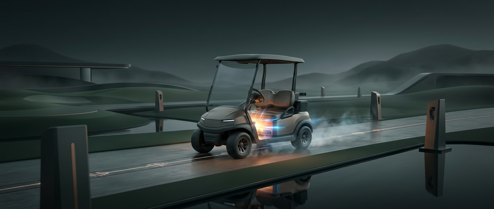 Golf carts run on deep-cycle batteries for short bursts