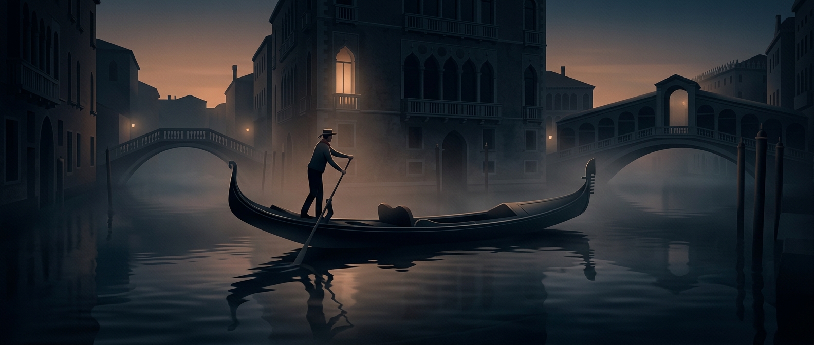 Why Venice gondolas lean to one side