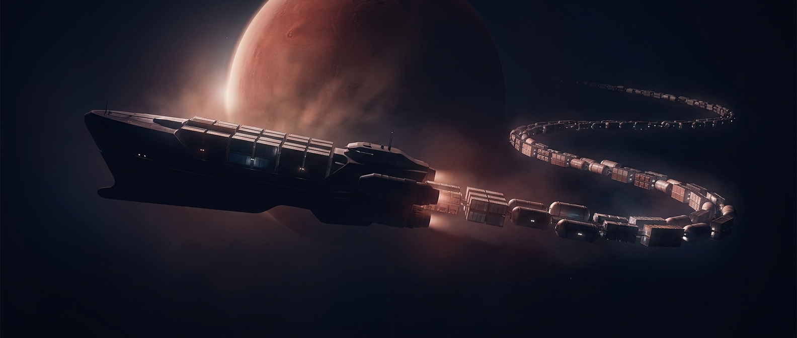 Journeying to Mars requires vast supplies