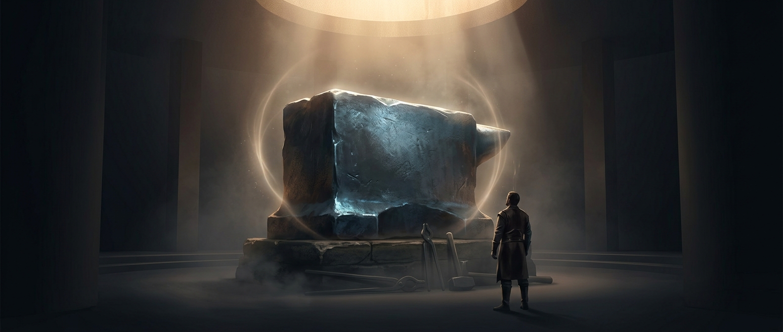 Anvils were literally just massive blocks of forged iron