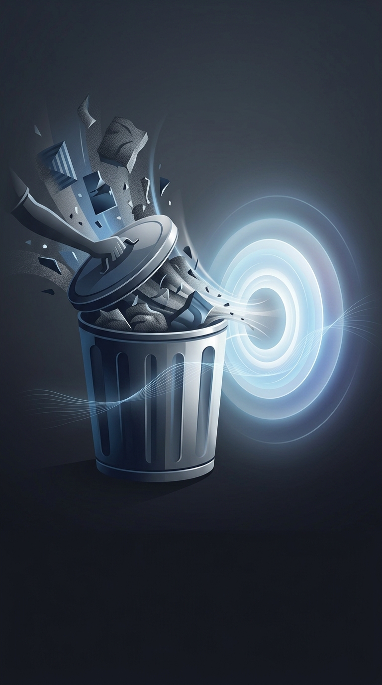 Software engineer Jim Reekes created the iconic Apple Macintosh trash can crunch sound by recording the noise of his own messy real-life garbage being aggressively packed down.