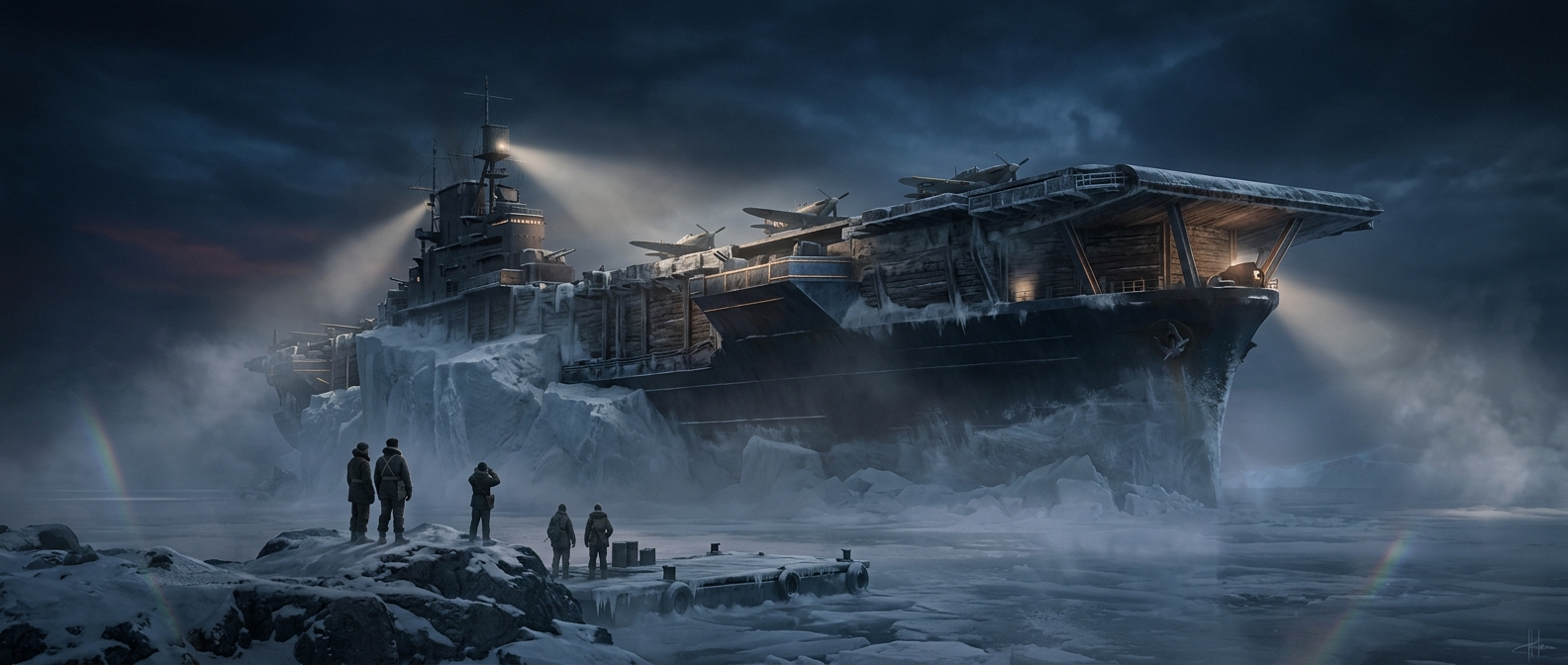 The bizarre plan to build an aircraft carrier from ice