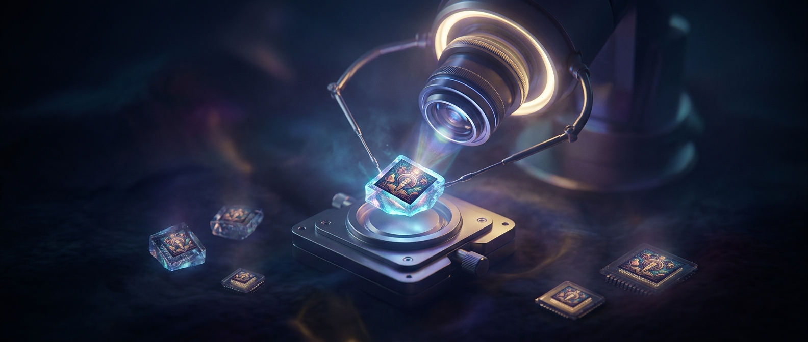 Audio show cover art must scale to microscopic dimensions