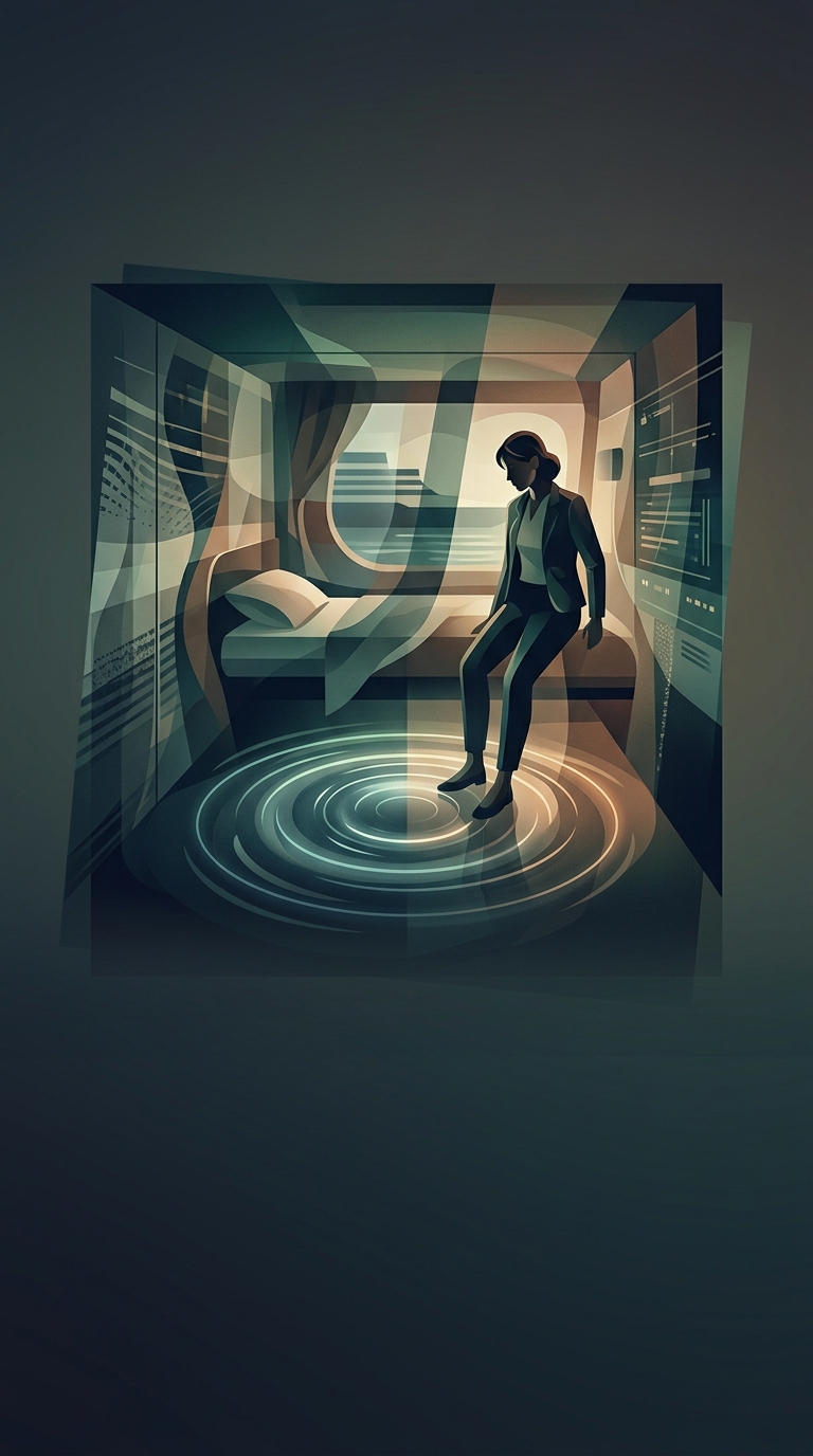 Why do passengers on massive cruise ships typically only get severely seasick inside their cabins?