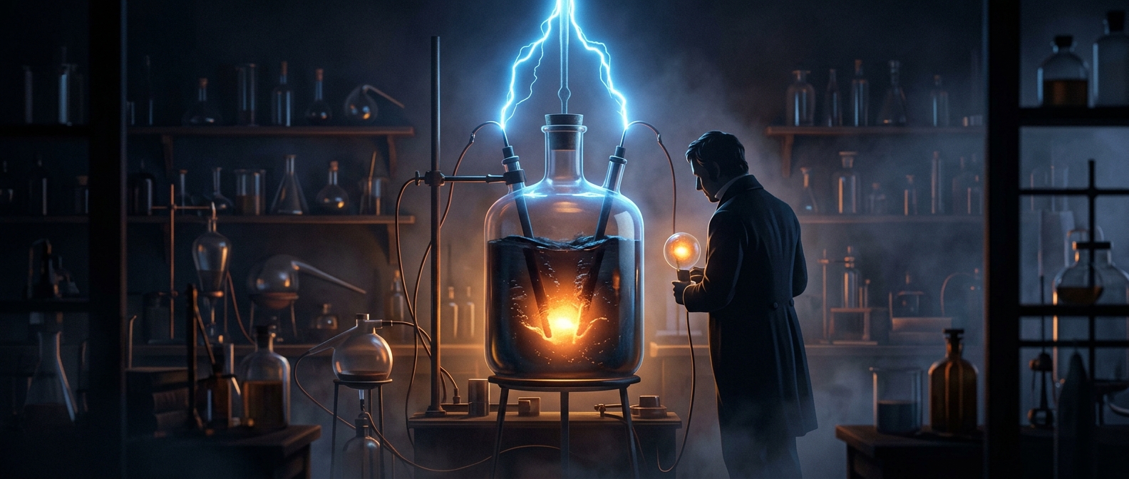 Davy discovered sodium by electrifying strong lye