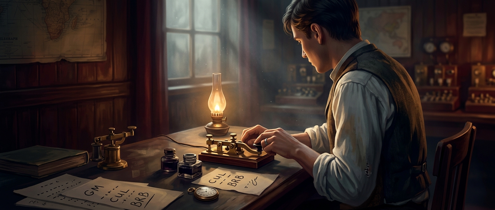 Telegraph operators used 'OMG' and 'C U' long before texting