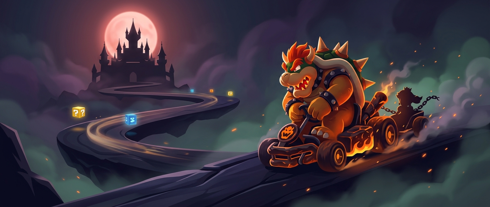 В Mario Kart злодей регулярно катается со всеми