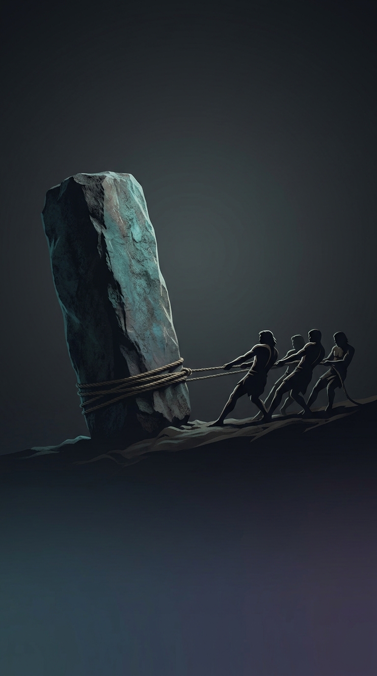 Neolithic humans managed to transport the massive bluestones of Stonehenge over one hundred and fifty miles from Wales to England without the use of the wheel or alien intervention.