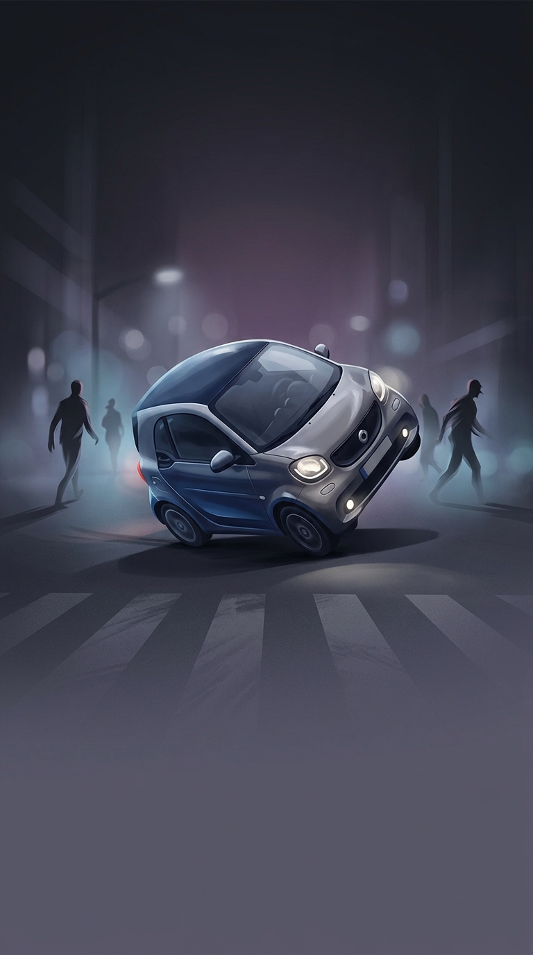 San Francisco went through a bizarre, localized crime wave in the early 2010s where gangs of vandals started physically lifting and tipping over parked Smart cars in the middle of the night.
