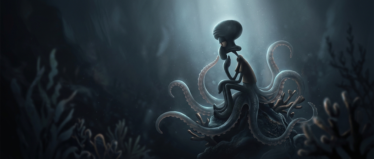 Why Squidward has six limbs but is an octopus