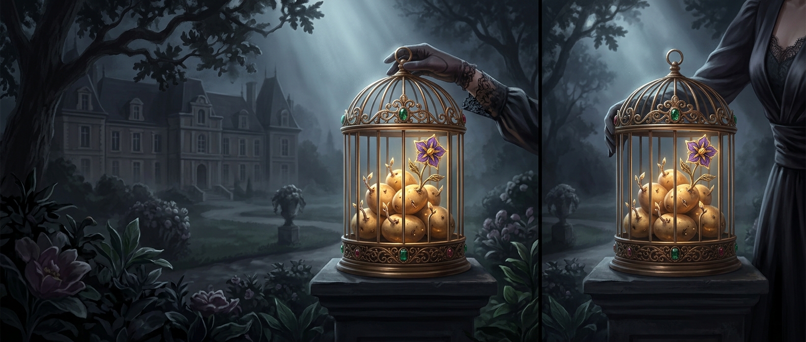 When potatoes were grown for their flowers