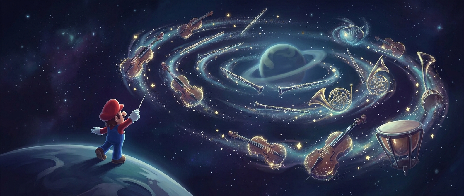 Super Mario Galaxy записали с живым оркестром