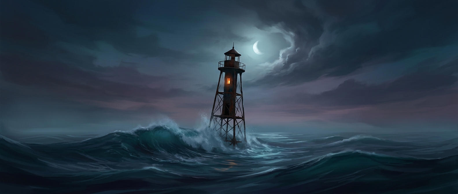 You can sleep in a lighthouse above shark-filled waters