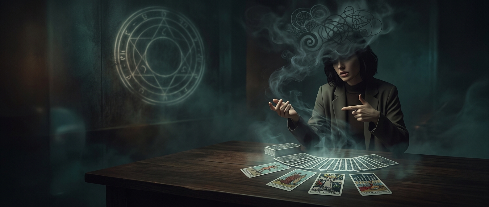 Blaming your entirely preventable life failures on a deck of freshly shuffled tarot cards