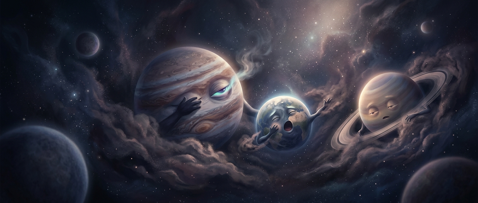 Groggy planets waking up from a cosmic nap