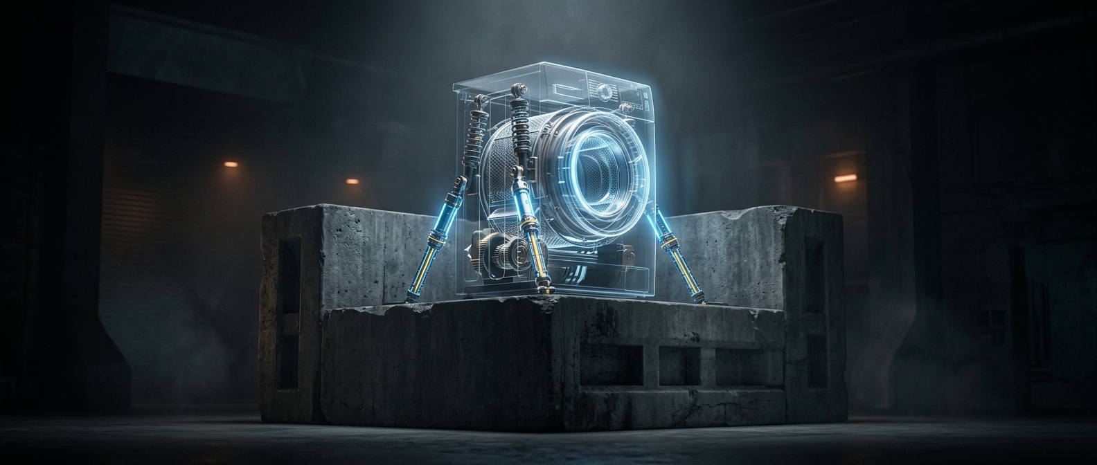 Why washing machines hide concrete inside