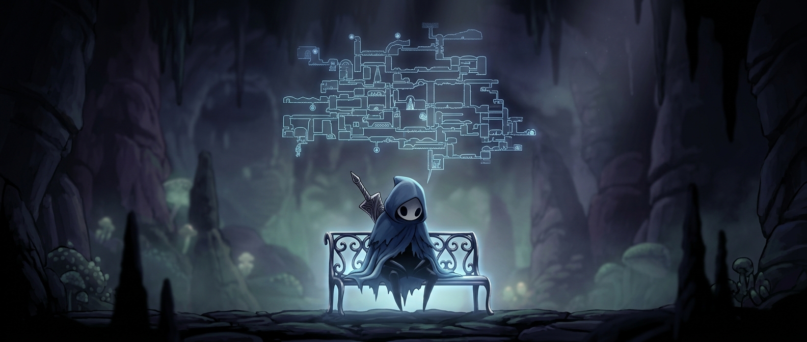 Hollow Knight map updates require resting on benches