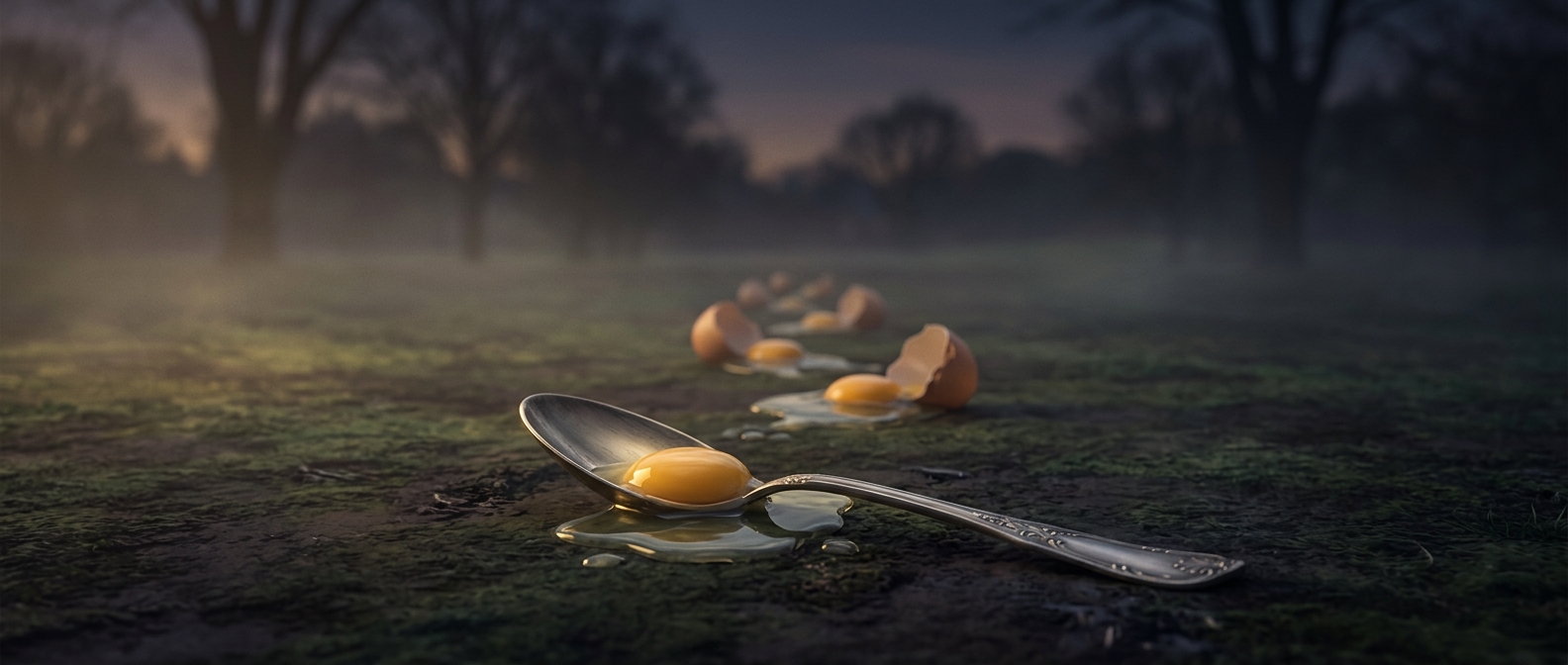 Egg and spoon races waste perfectly good breakfast food