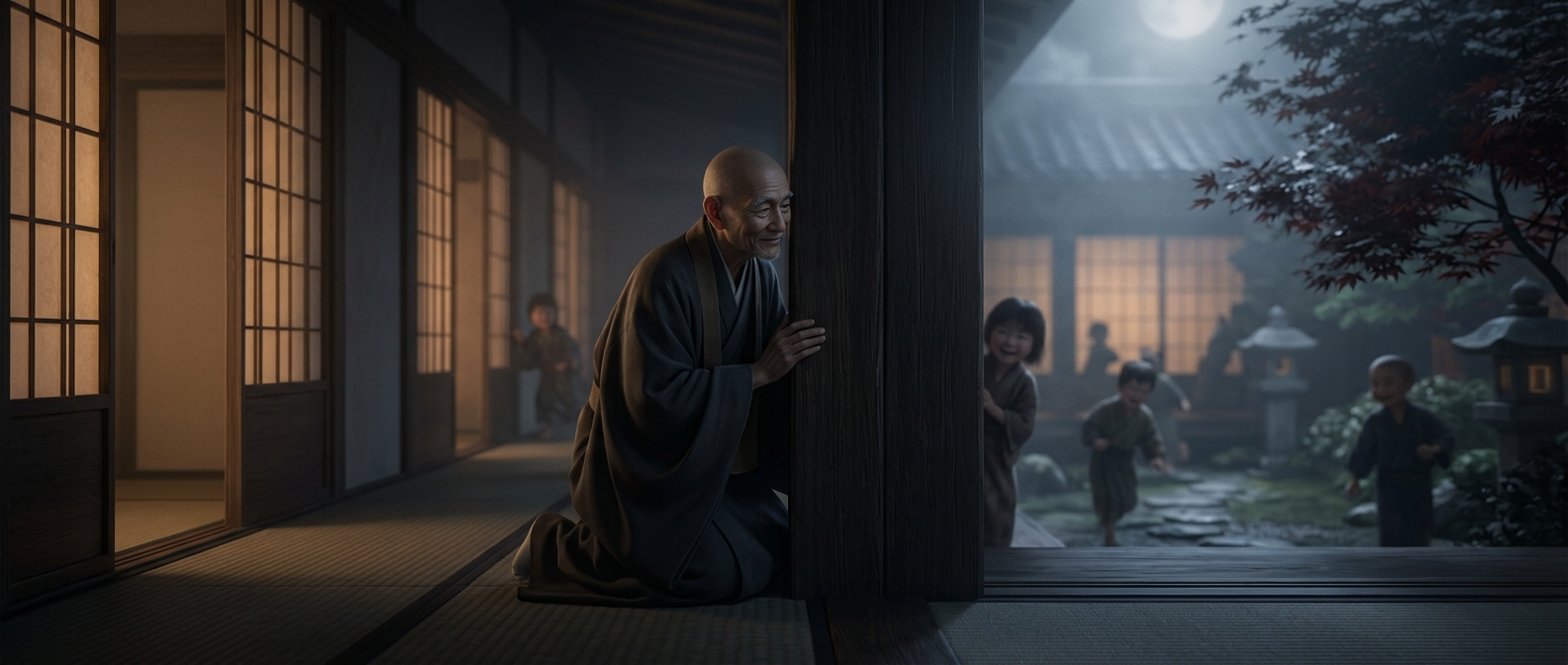 Ryokan frequently played hide and seek with local youth