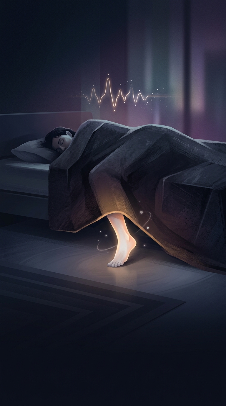 Why is sticking exactly one foot out from under your heavy blankets an incredibly effective biological sleep hack?