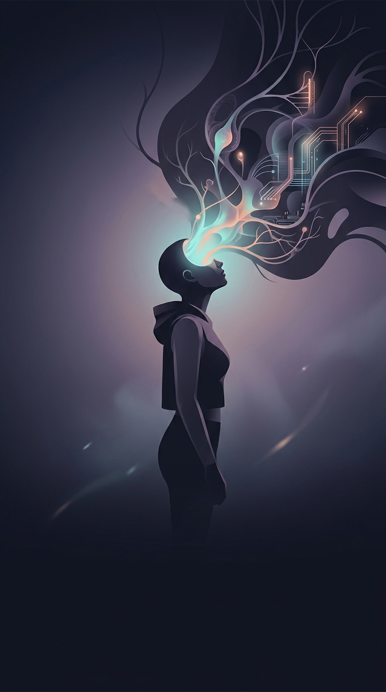 What is happening biologically when you hear your own clear voice in your head while reading silently?