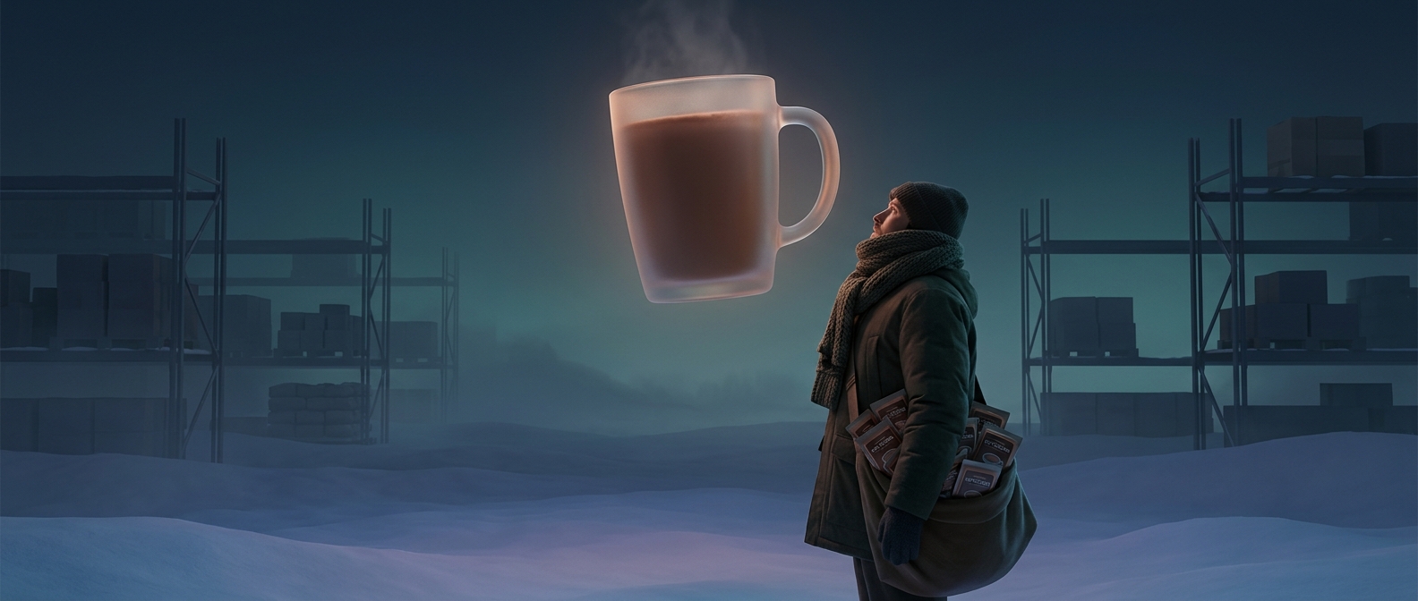 Projection bias triggers hot cocoa hoarding in winter