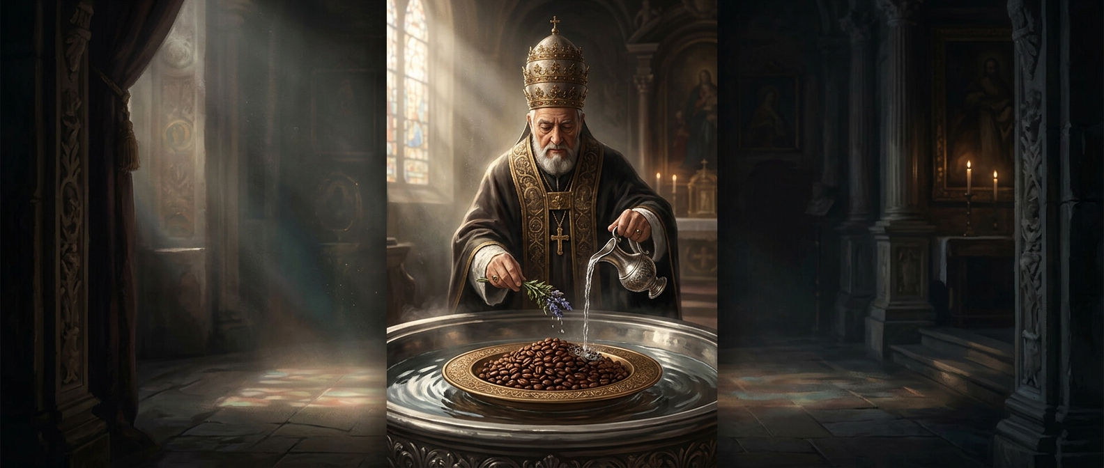 The pope who supposedly baptized coffee