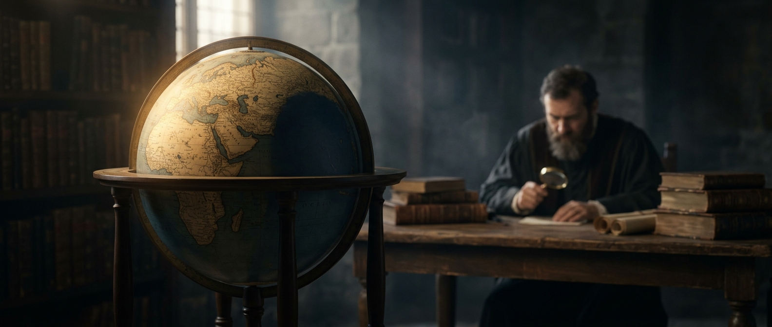 The oldest globe leaves out the Americas