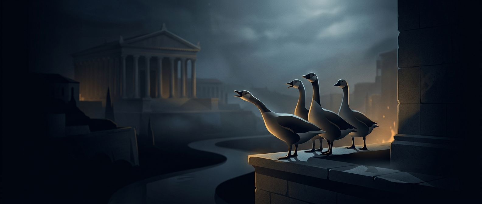 Geese once saved Rome