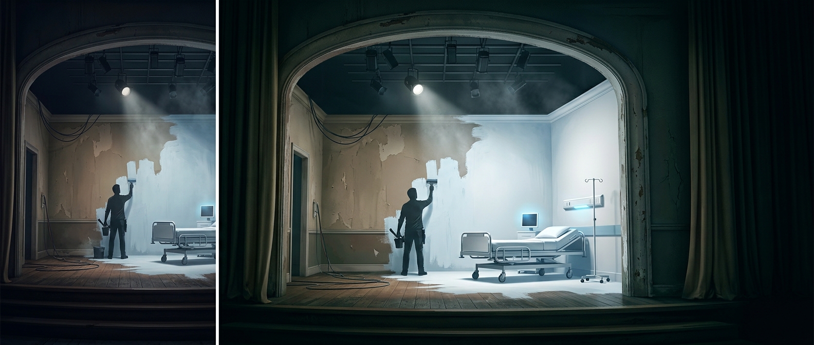 Why soap operas reuse the same rooms
