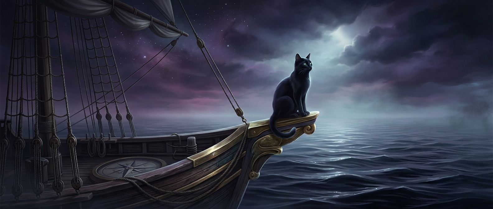 Black cats on ships ensure remarkably safe trips