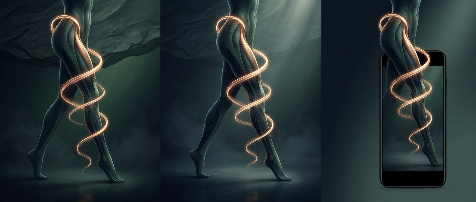 Longest human muscle spirals down your entire leg