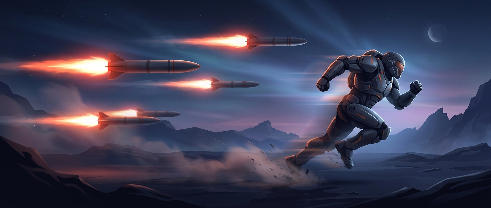 The space marine who can outrun his own rocket