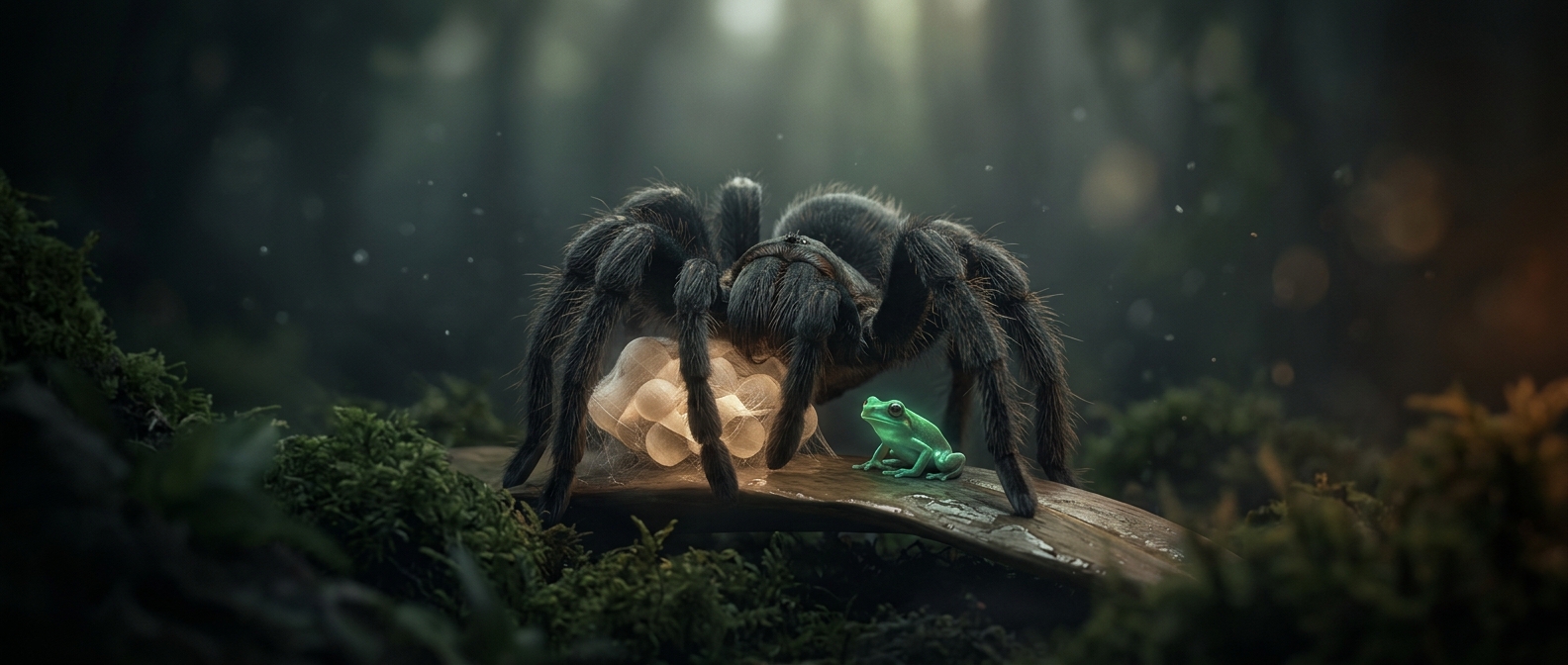 Why tarantulas share their burrows with tiny frogs