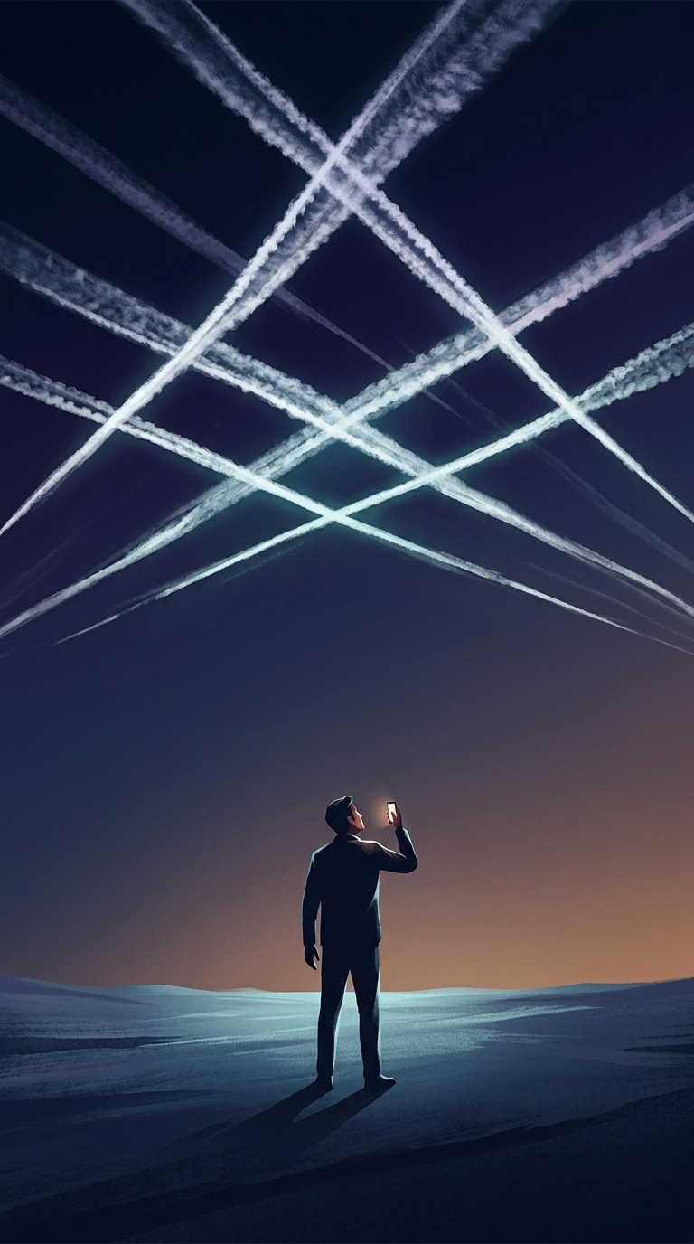 People obsess over the long white streaks left behind by high-altitude jets. What is actually happening up there?