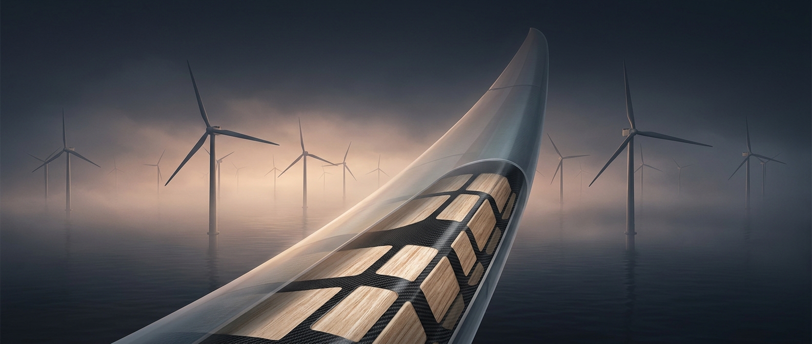 Why giant wind turbines need tropical balsa wood