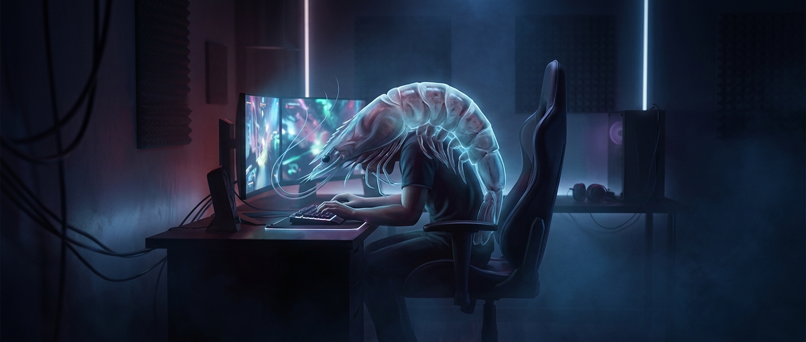 Why gamers lean like shrimp