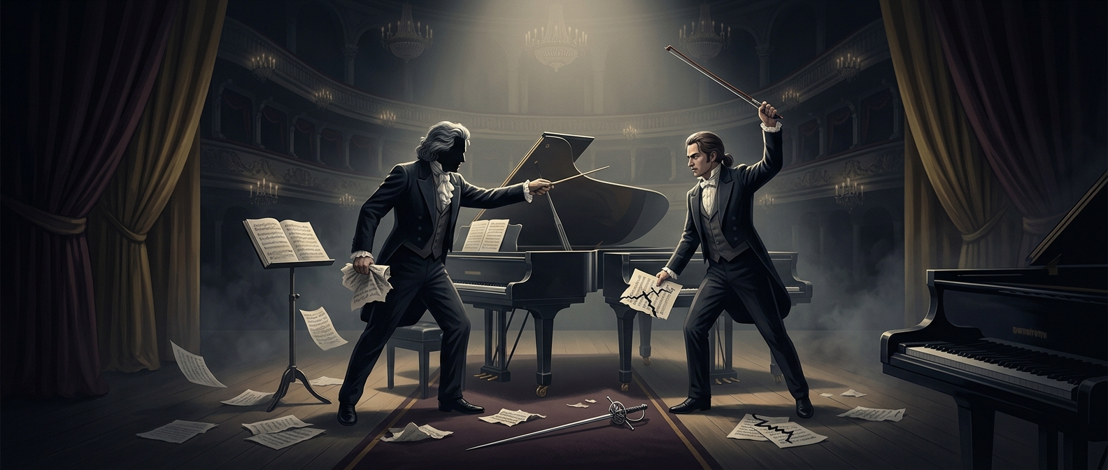 When musical criticism ended in sword fights