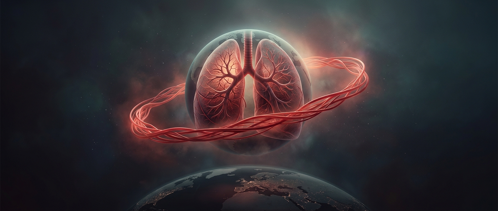 Your lungs hide an astonishing length of blood vessels