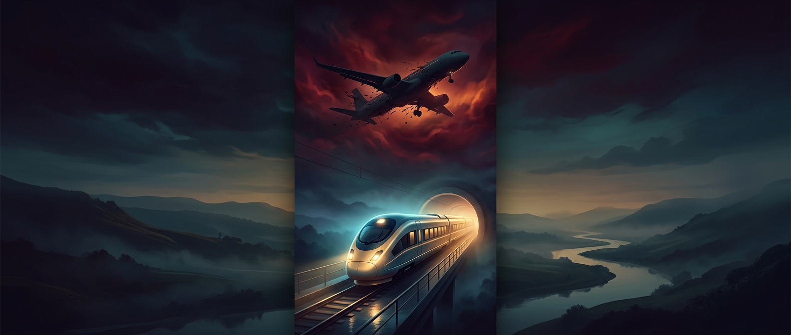 Expensive plane tickets magically make trains look amazing