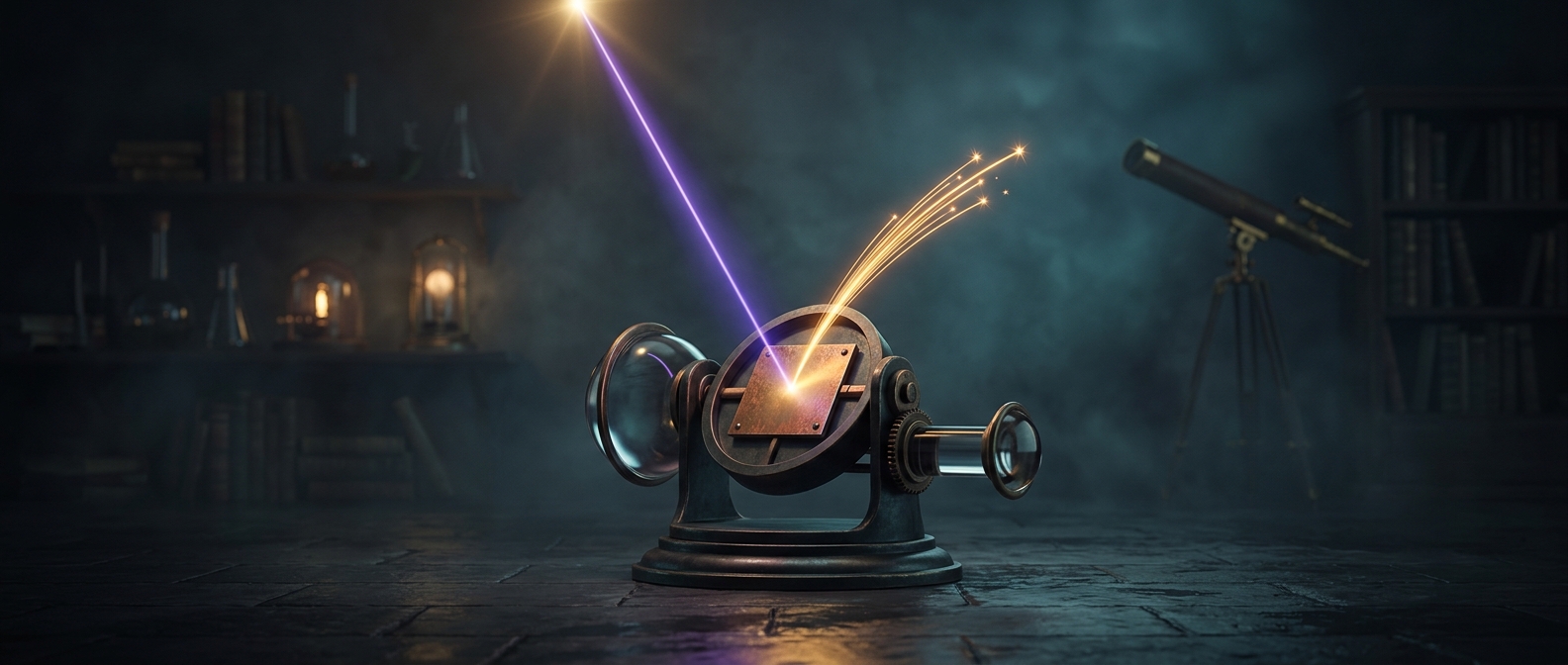 Einstein explained the photoelectric effect strictly