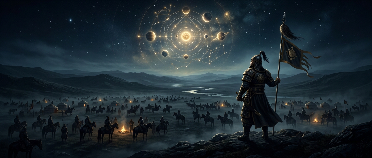 Genghis Khan completely refused to go into brutal battle unless the planetary alignments were perfect
