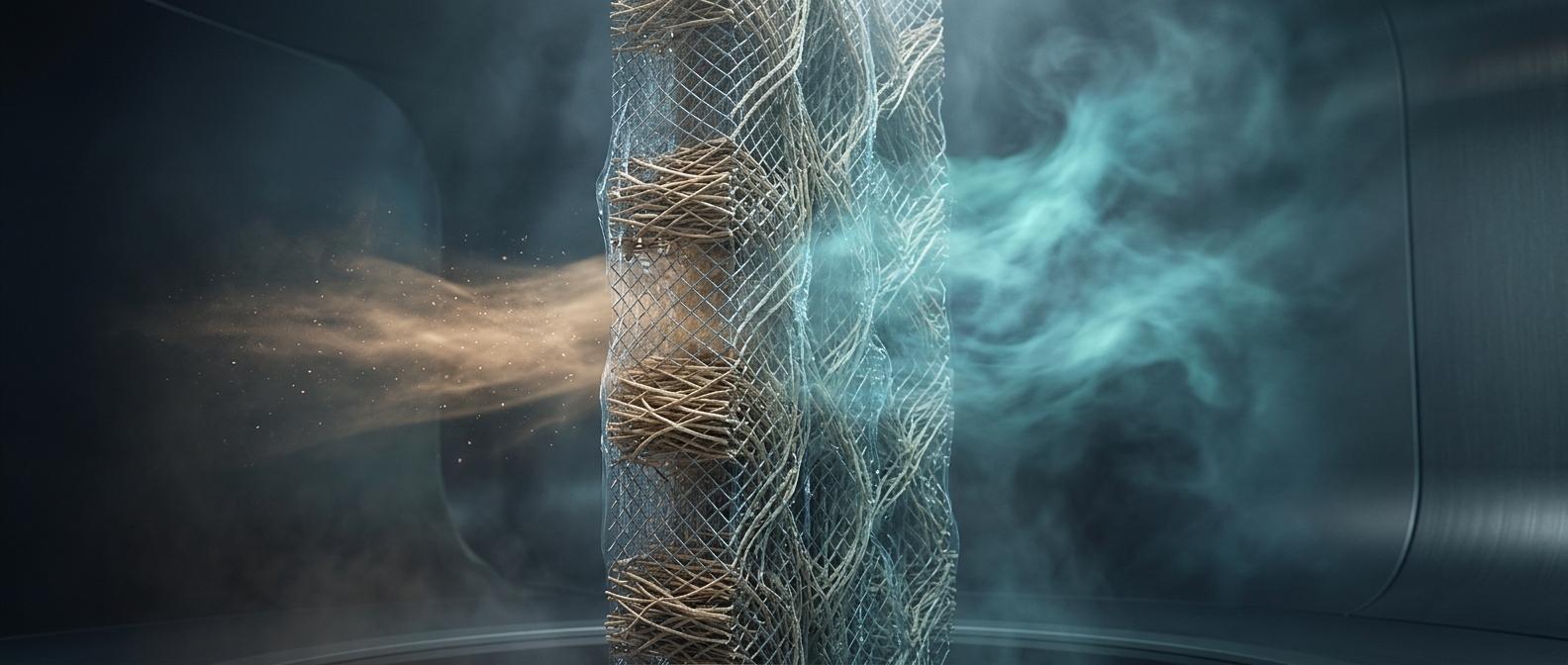 Evaporative humidifiers blow dry air over wet filters