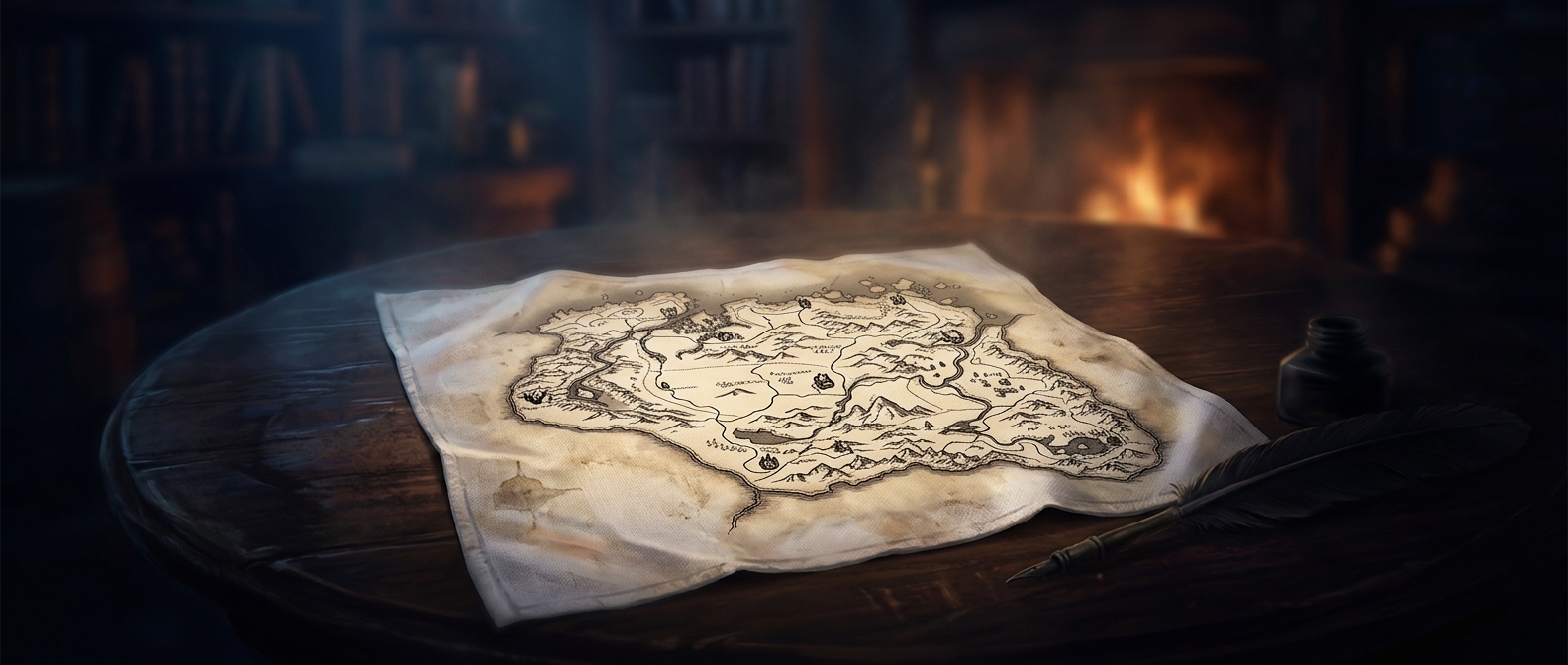 Skyrim's world began on a restaurant napkin