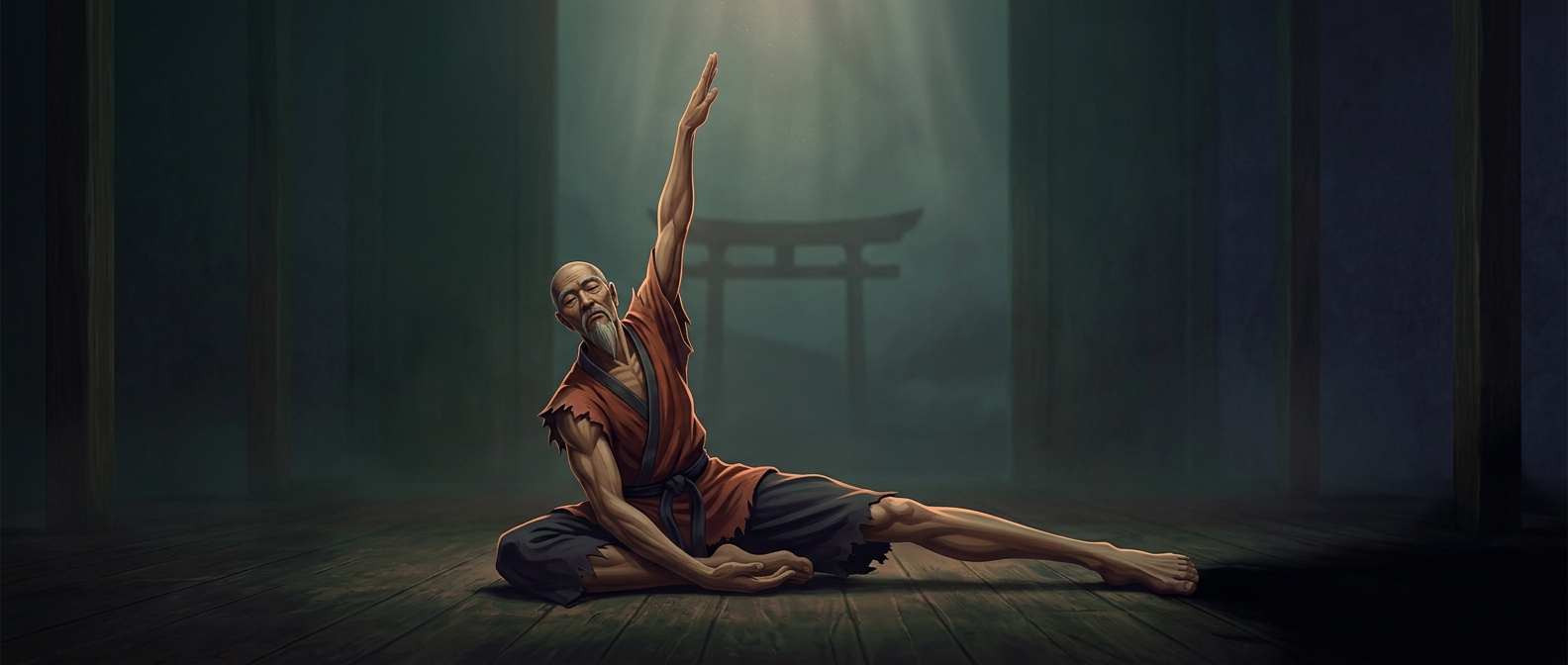 Street Fighter features a master who specifically stretches
