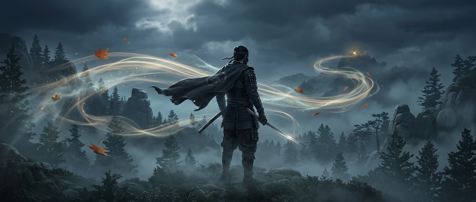 Ghost of Tsushima использует ветер для навигации